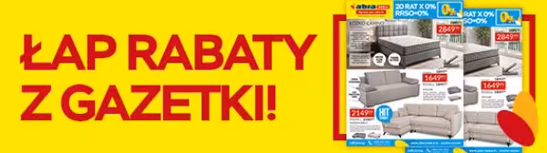 3, 2, 1… Łap rabaty z gazetki!  Tańsze meble czekają aż do 6 sierpnia! Czas na urządzanie, czas na oszczędzanie.
